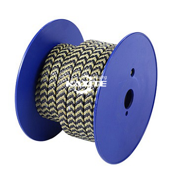 Graphite PTFE ndi Aramid Fiber mu Zebra Braided Packing